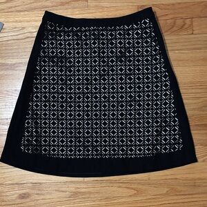 Boutique Patterned A-Line Skirt